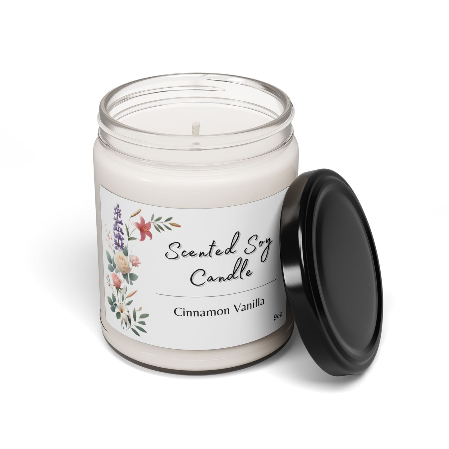 Scented Soy Candle, 9oz - Cinnamon Vanilla