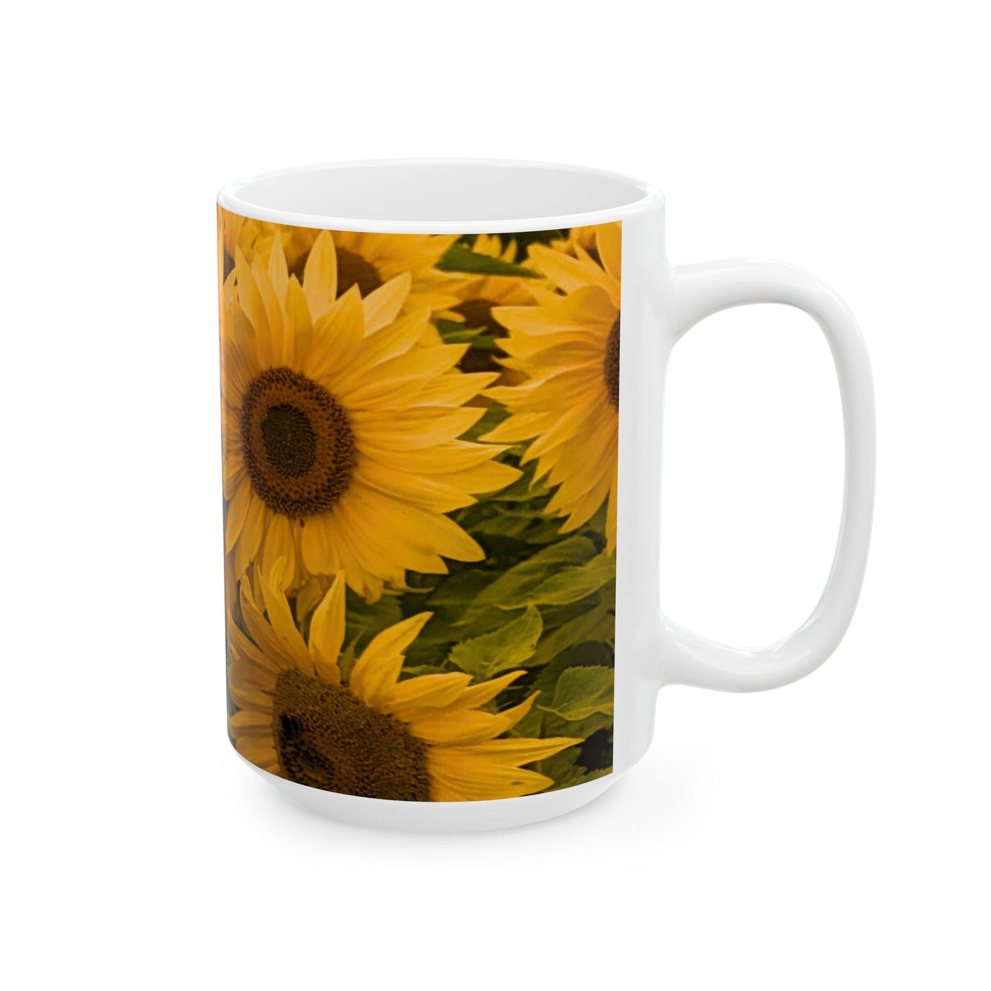 Sunflowers Ceramic Mug - 15oz