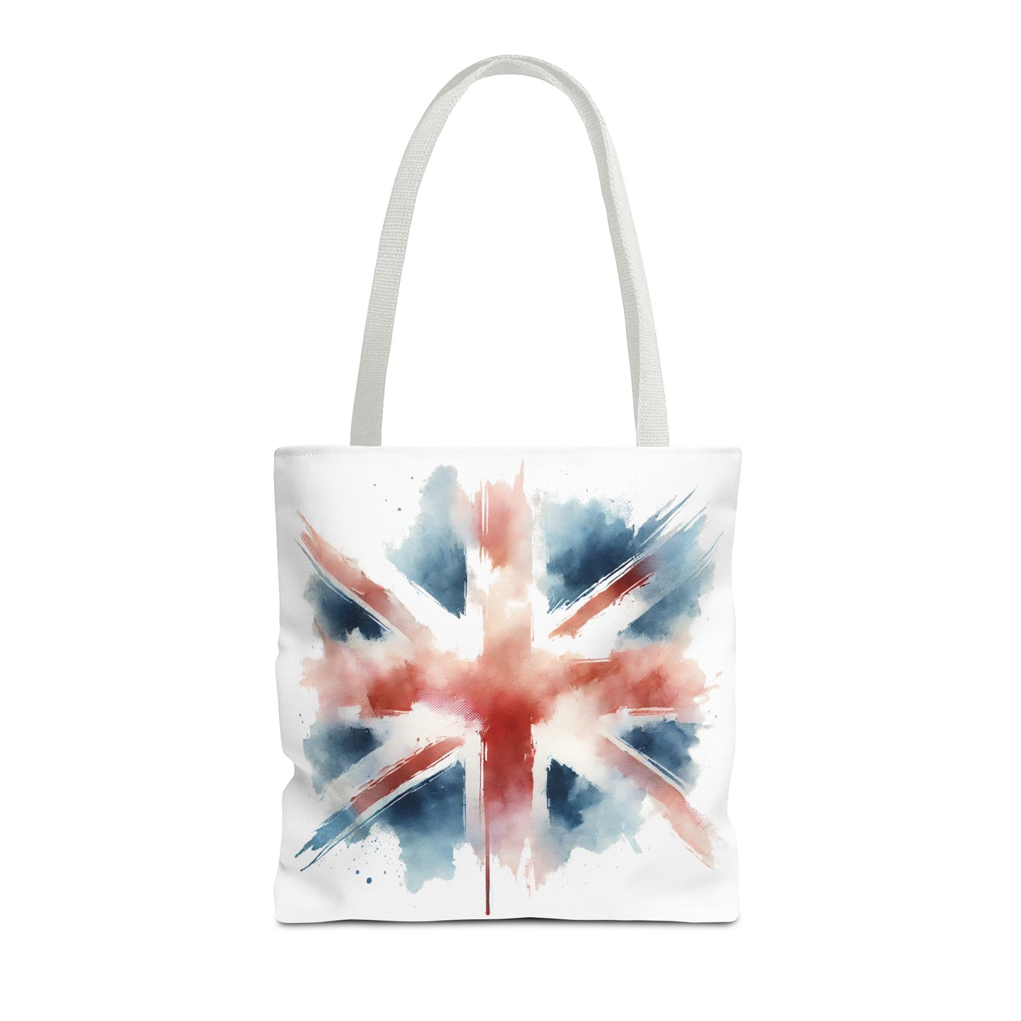 Watercolor Union Jack Tote Bag – Stylish & Versatile Carryall for Everyday Use