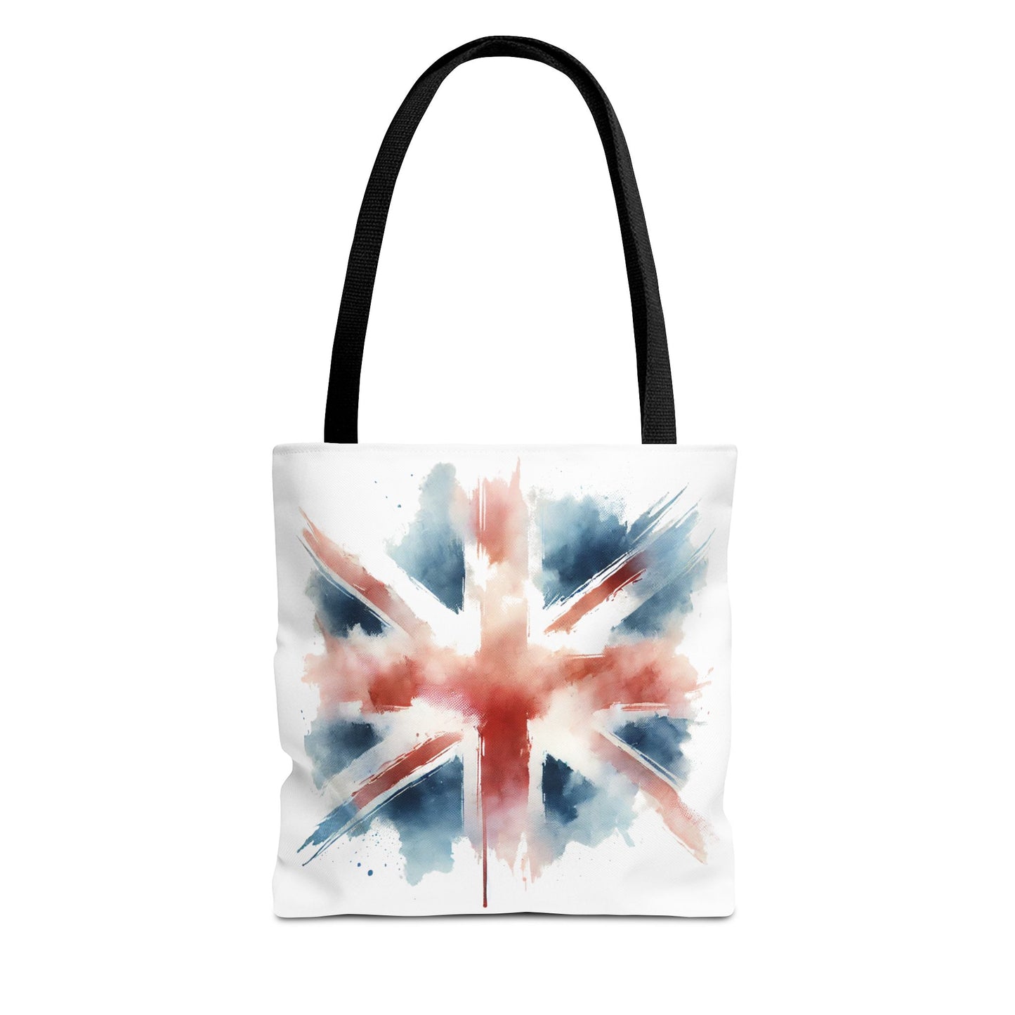 Watercolor Union Jack Tote Bag – Stylish & Versatile Carryall for Everyday Use