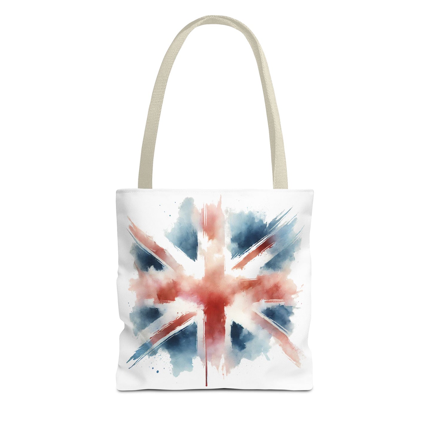 Watercolor Union Jack Tote Bag – Stylish & Versatile Carryall for Everyday Use