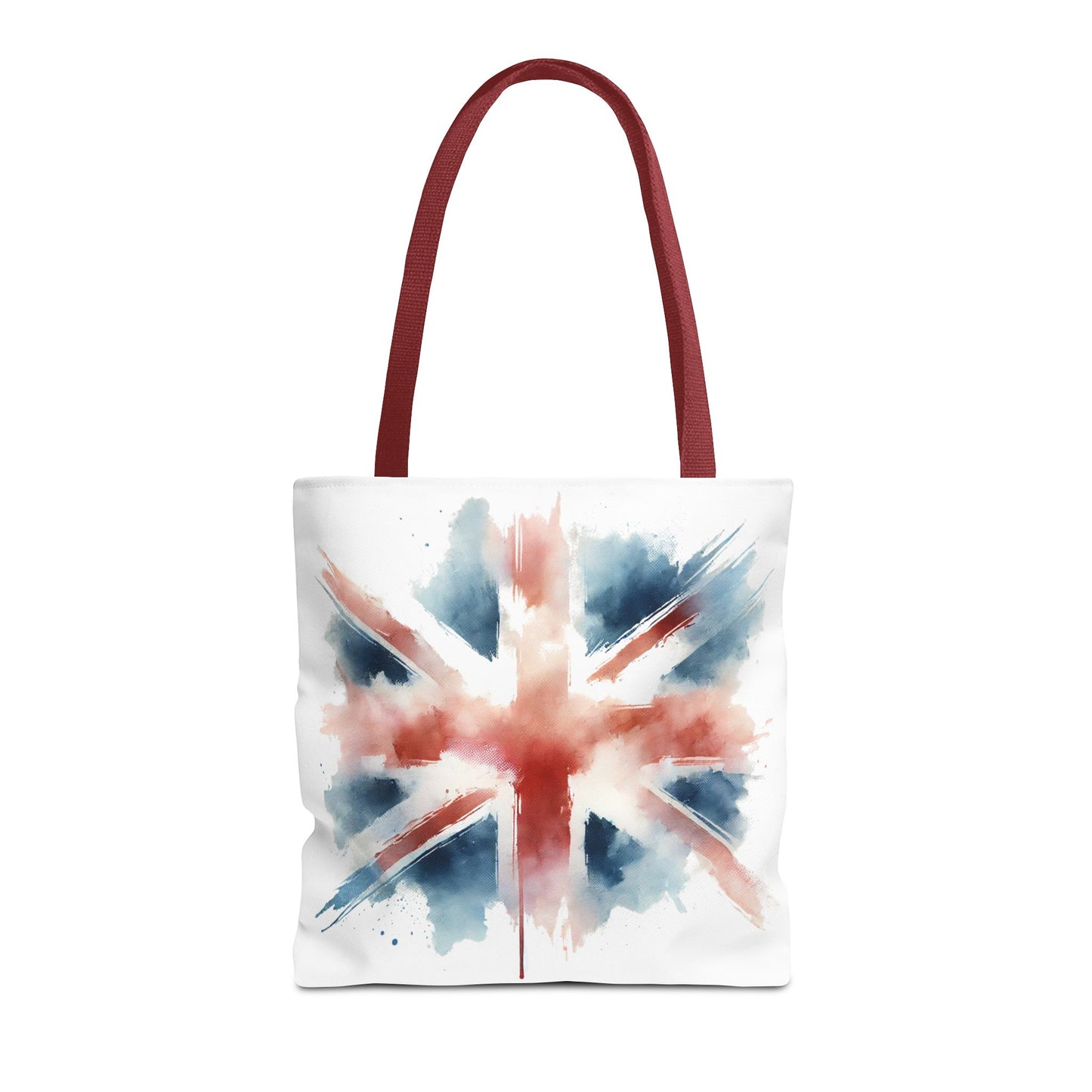 Watercolor Union Jack Tote Bag – Stylish & Versatile Carryall for Everyday Use