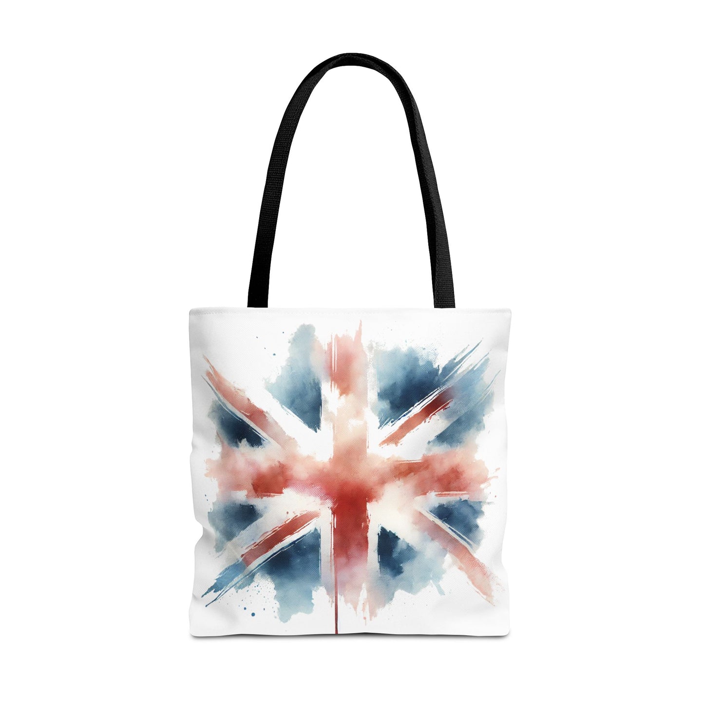 Watercolor Union Jack Tote Bag – Stylish & Versatile Carryall for Everyday Use