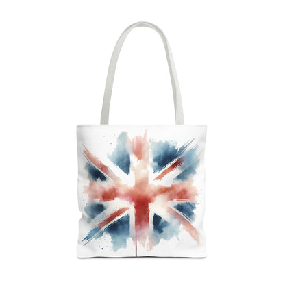 Watercolor Union Jack Tote Bag – Stylish & Versatile Carryall for Everyday Use