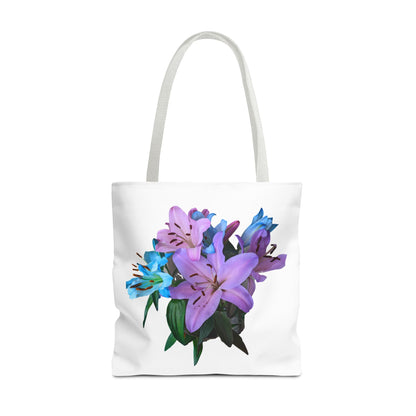 Lily Tote Bag - White Handle