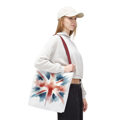 Watercolor Union Jack Tote Bag – Stylish & Versatile Carryall for Everyday Use