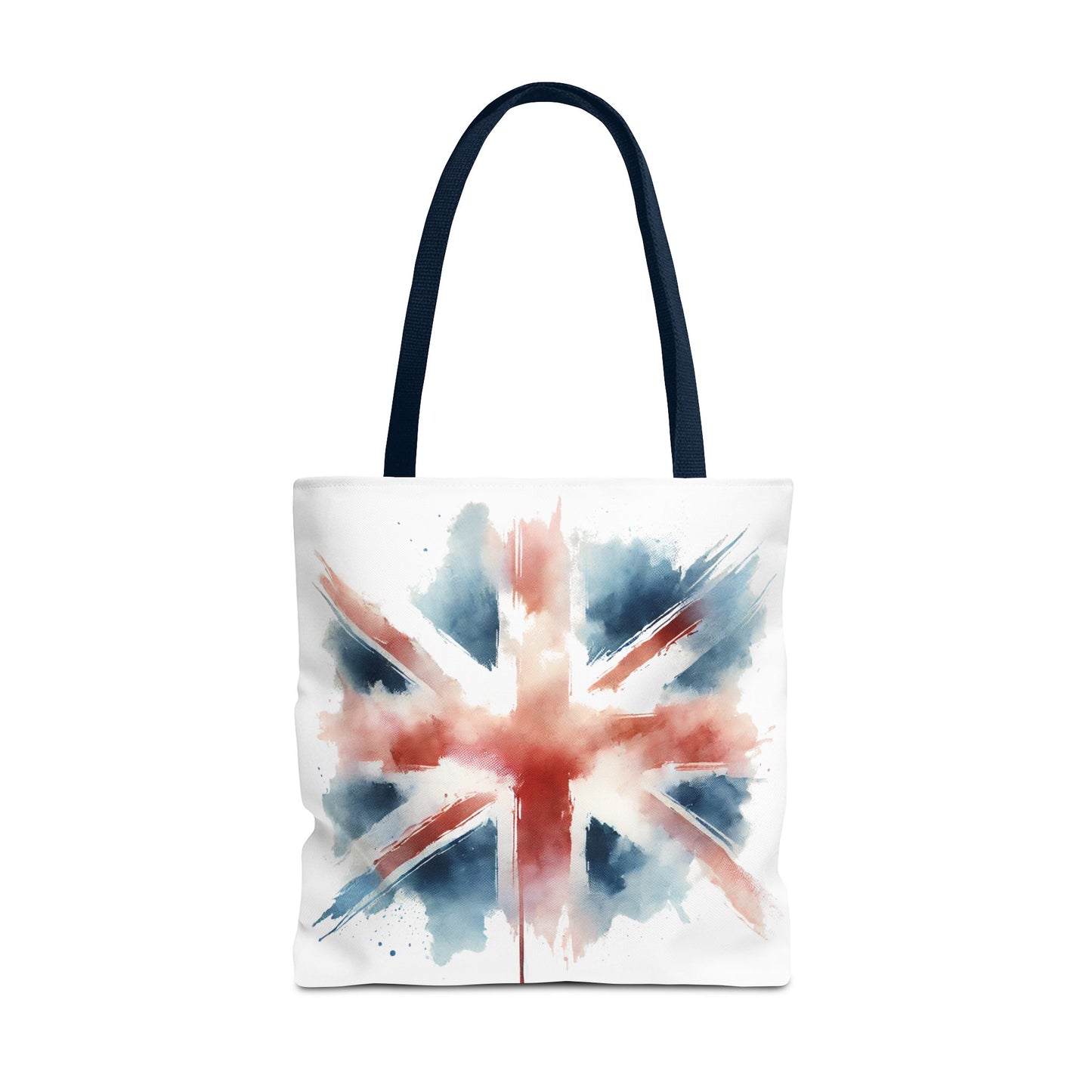 Watercolor Union Jack Tote Bag – Stylish & Versatile Carryall for Everyday Use