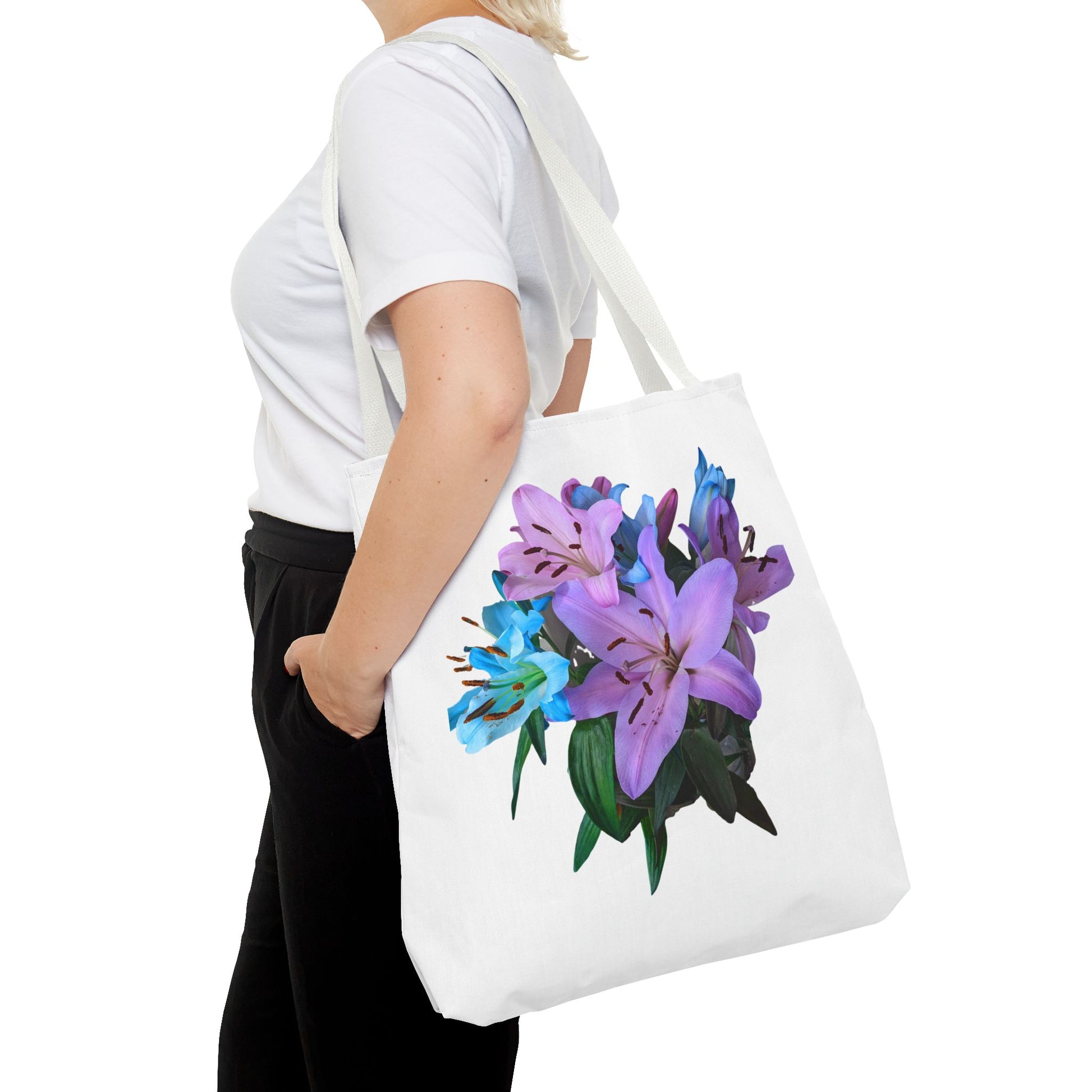 Lily Tote Bag - White Handle