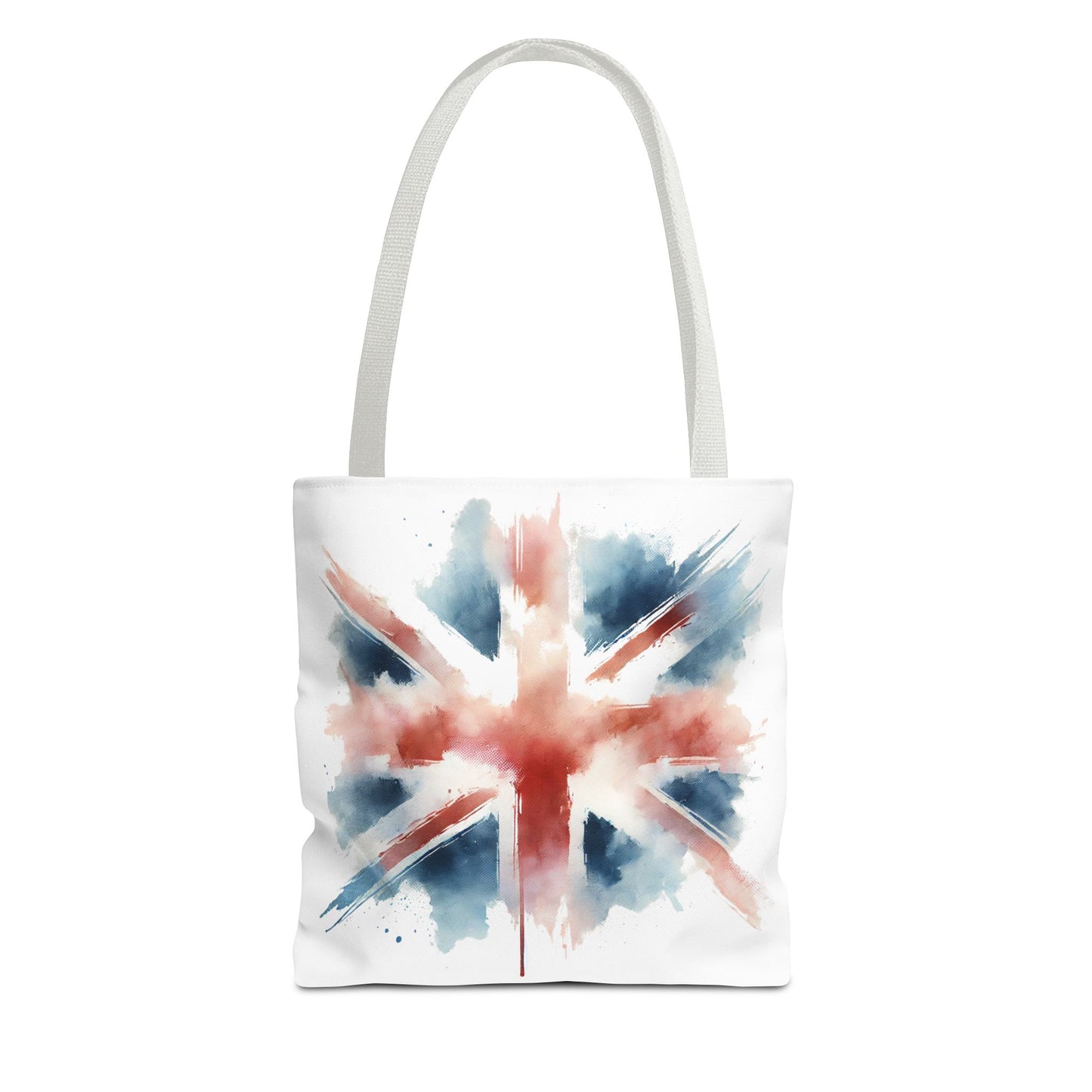 Watercolor Union Jack Tote Bag – Stylish & Versatile Carryall for Everyday Use