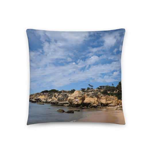 Praia da Oura Coastline Pillow