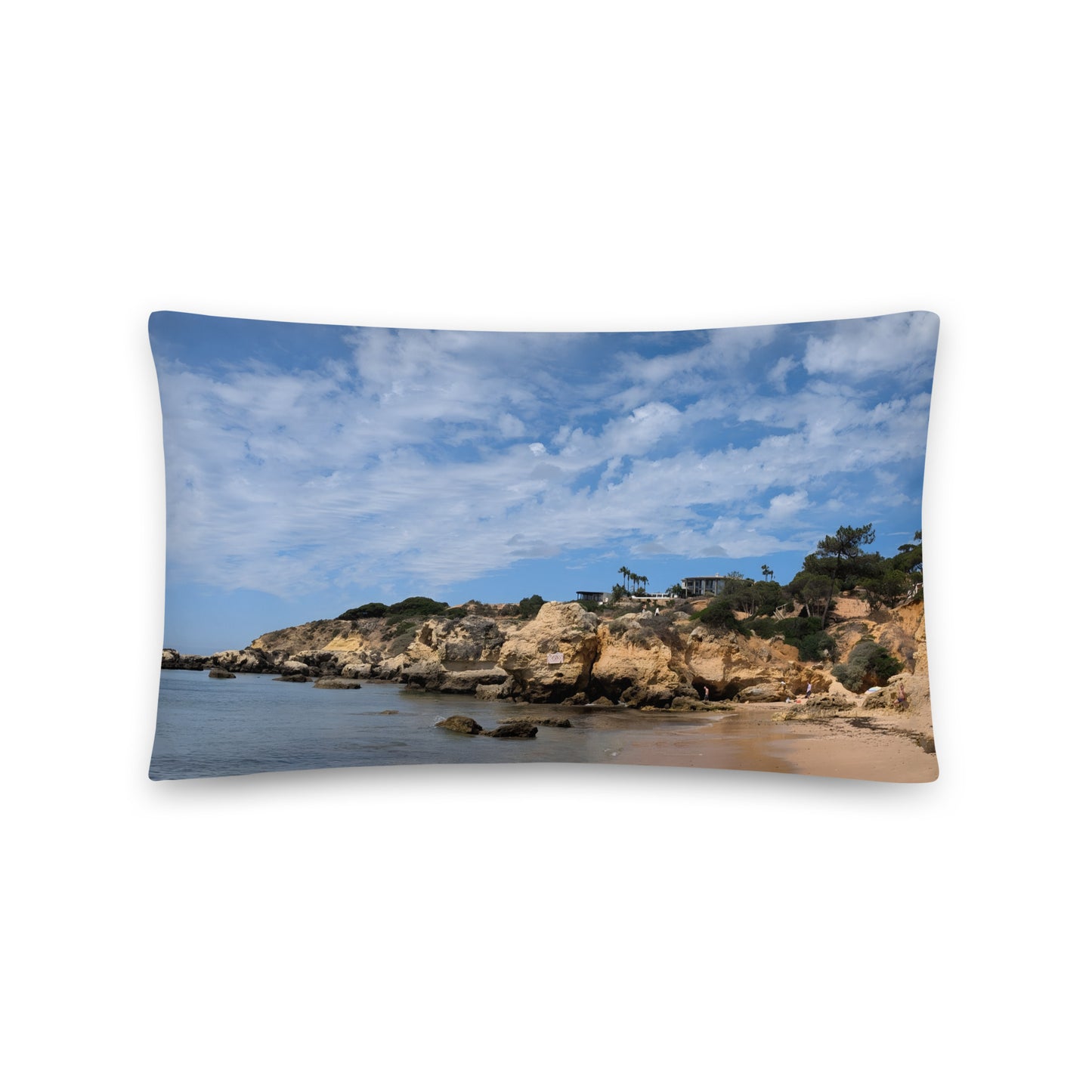 Praia da Oura Coastline Pillow