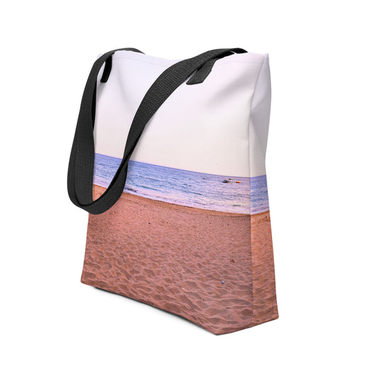 Praia da Oura Tote Bag - Black Handle