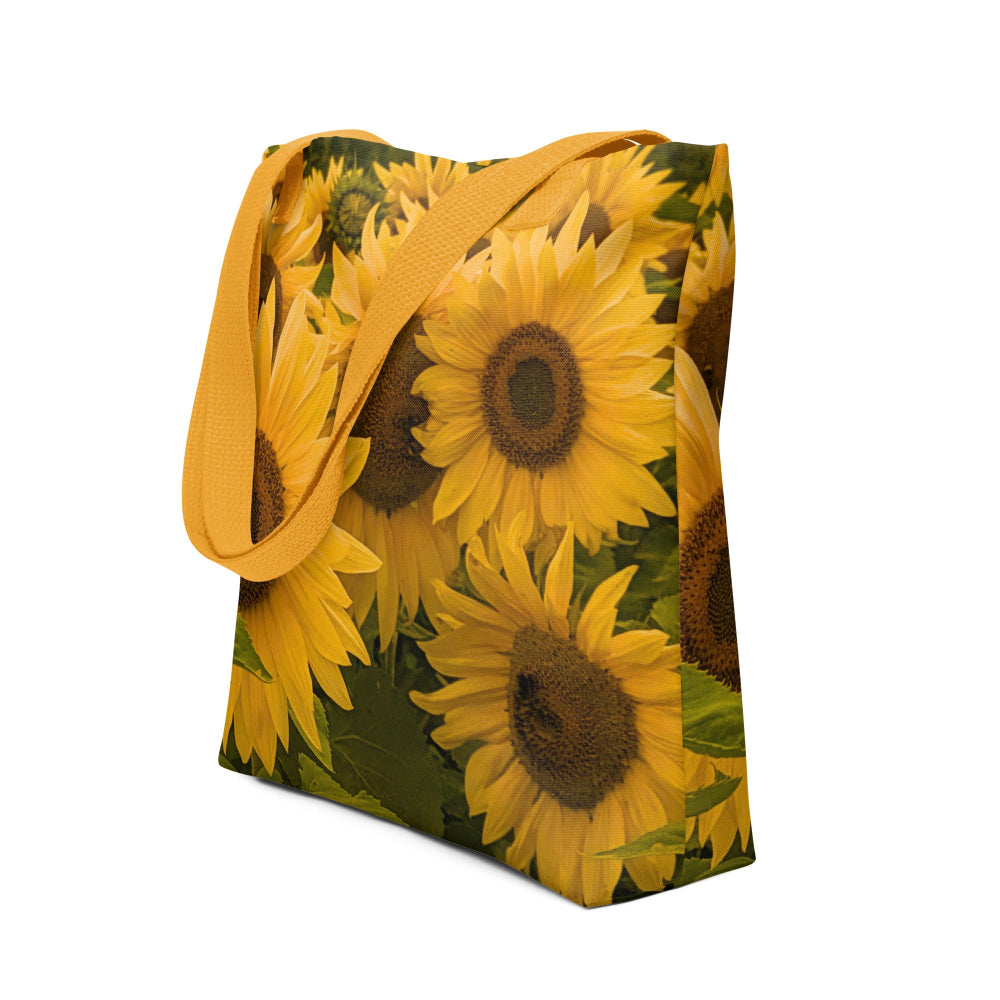 Sunflowers Tote bag - Yellow Handle